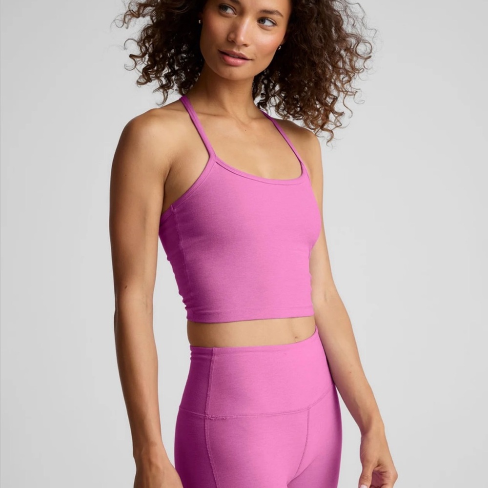 Beyond Yoga Set in Sunset Violet Heather